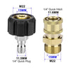 Brass Pressure Washer Quick Connect Adapter