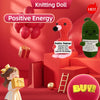 Handmade Wool Knit Potato Plush Doll with Inspirational Card
