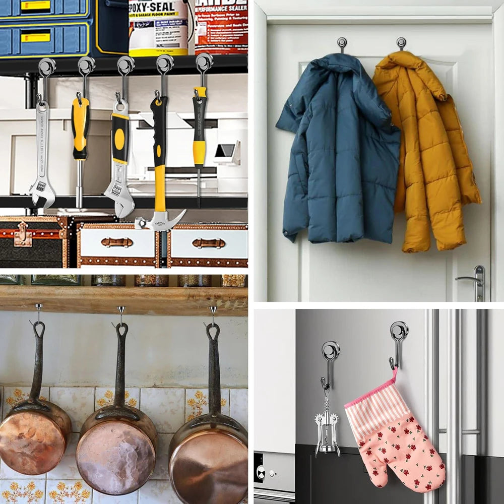 Heavy Duty Magnetic Swivel Hooks with Neodymium Magnet