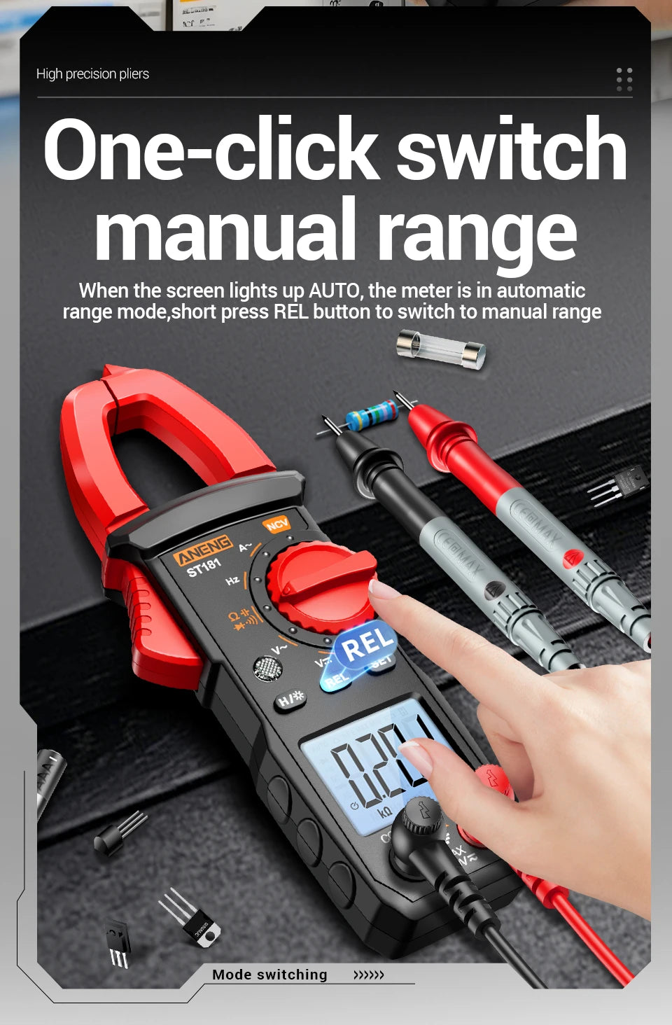 Digital Clamp Meter and Voltage Tester Kit