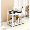2-Tier Metal Desktop Organizer Rack for Cosmetics, Office Supplies & Bathroom Essentials