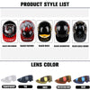 A list of product styles for motorcycle helmets including Black Wolfhound, Black Feather, Black Boss, Black Locomotive, and B