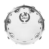 Self-Tuning Double Row Tambourine with Stainless Steel Jingles