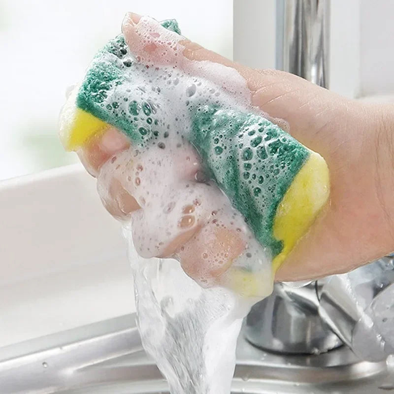Microfiber Scrub Sponges for Kitchen Cleaning (5-Pack)