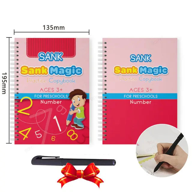 Reusable Grooved Handwriting Practice Book for Kids