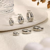 3-Piece Huggie Hoop Earring Set