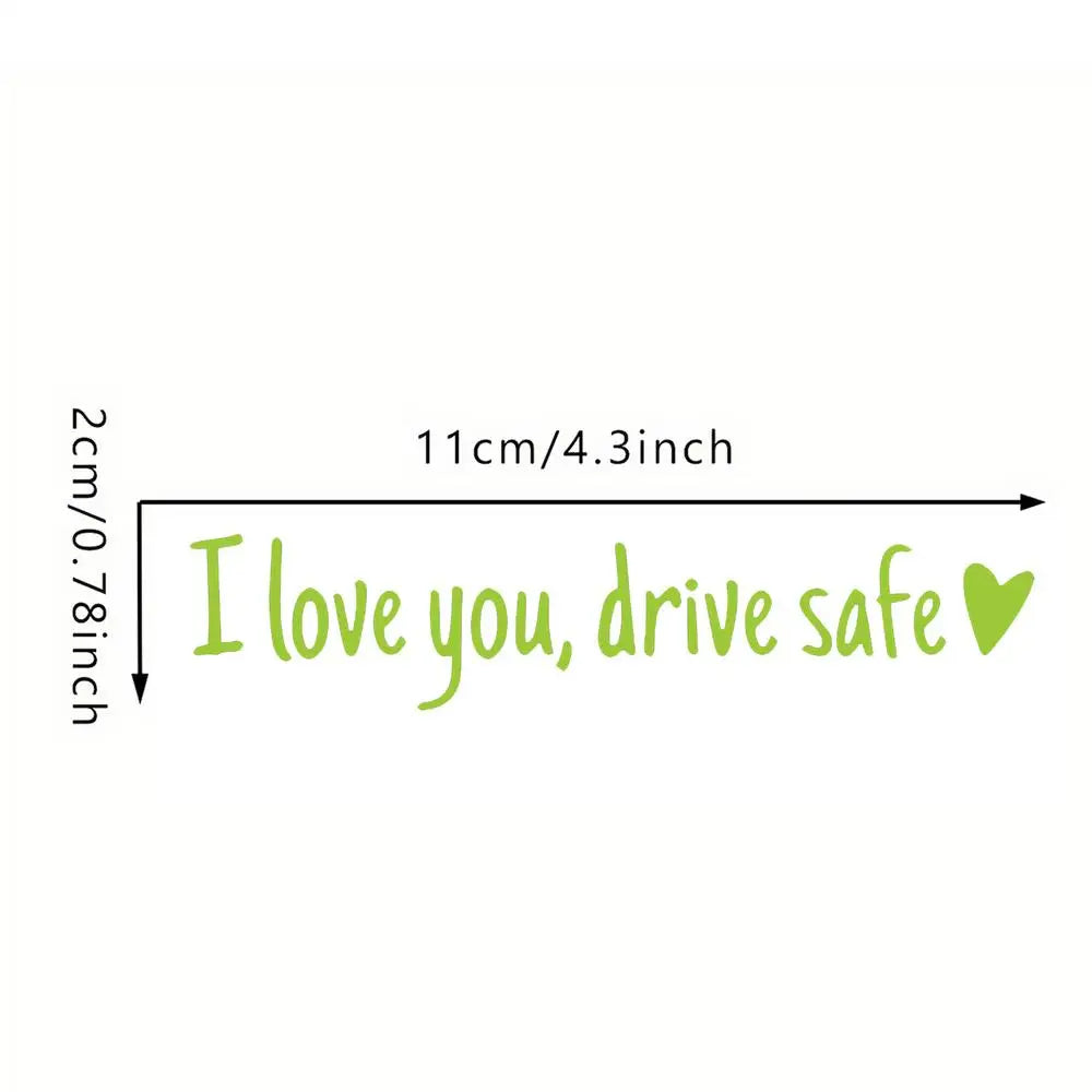 Ich liebe dich fahre sicher Auto Aufkleber