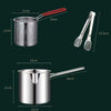 Stainless Steel Deep Fryer Pot with Strainer Basket
