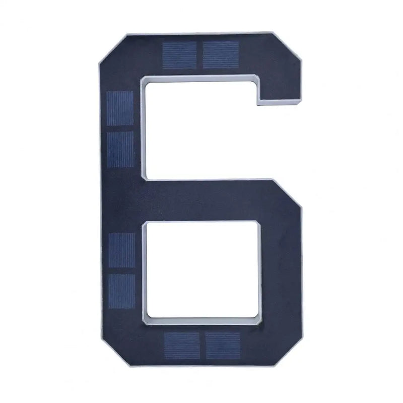 Solar-Powered LED House Number Sign