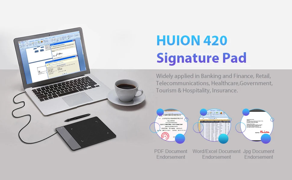 HUION Inspiroy H420 Ultra-Slim Graphics Drawing Tablet