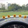 Sunflower Shaking Head Car Ornament – Cute Dashboard & Rearview Mirror Décor