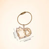 Pet Fur Memory Keychain with Cat-Shaped Capsule