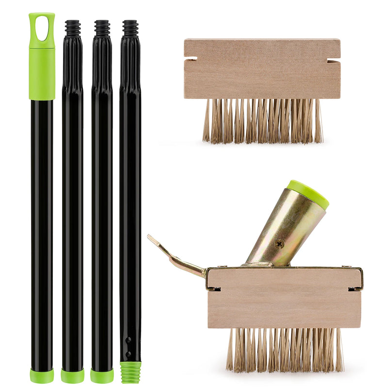 2-in-1 Crevice Weeding Brush with Adjustable Handle