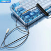 Retractable Coiled USB Cable for Mechanical Keyboards