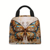 Insulated Butterfly Lunch Bag with Front Pocket