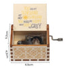 Hand-Cranked Wooden Music Box - 'You Are My Sunshine' Melody