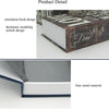 A simulation book design featuring a leather-bound book with a lock mechanism and a silver liner metal material.