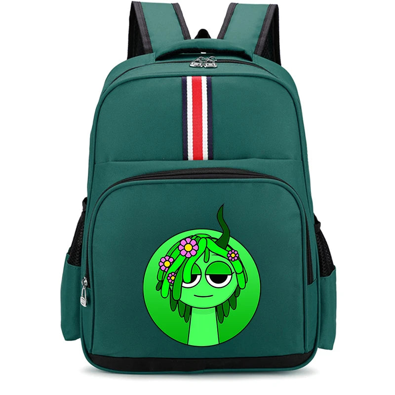 Sprunki Cartoon Backpack – Large Capacity Rucksack for Teens and Adults