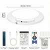 Rechargeable Motion Sensor LED Ceiling Light