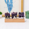 Natural Amethyst Crystal Hedgehog Desk Ornament