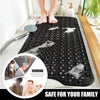 Extra Long Non-Slip Bathtub Mat with Suction Cups & Drain Holes