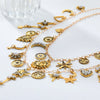 Multilayer Star & Moon Pendant Necklace
