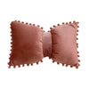 Velvet Bow Accent Pillow Cover