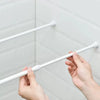 No-Drill Adjustable Metal Spring Tension Curtain Rod