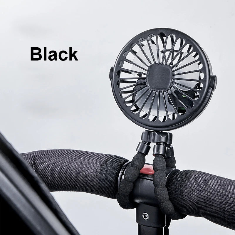 Portable Clip-On USB Rechargeable Mini Fan