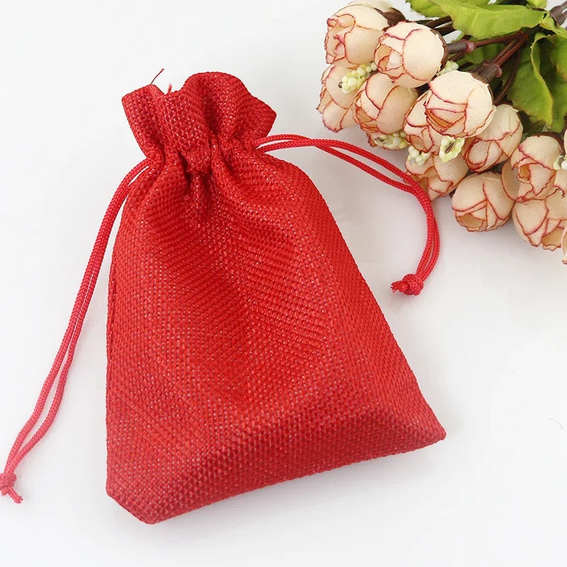 Natural Jute Gift Bags with Drawstring (5 Sizes)