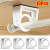 360° Rotatable Adhesive Curtain Rod Brackets (Set of 10)