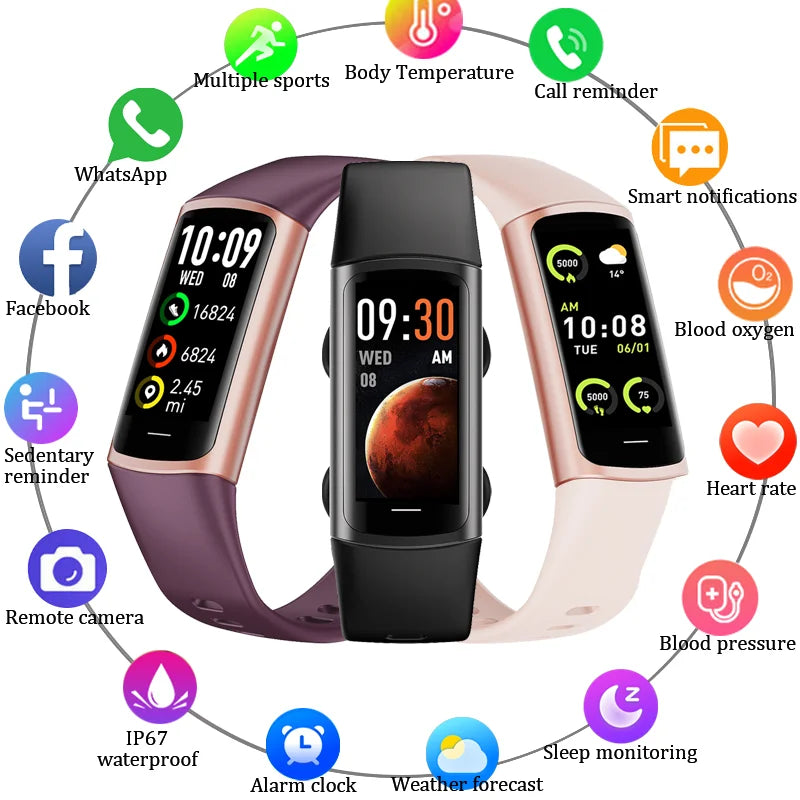 Reloj Rastreador de Fitness Multifunción