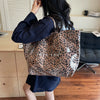 Leopard Print PVC Large Tote Bag