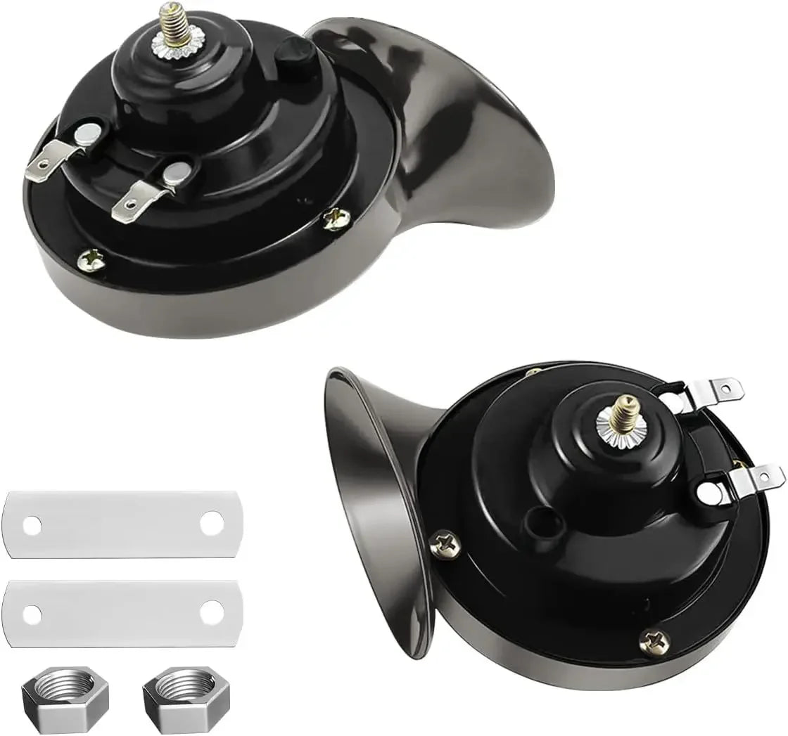 Dual-Tone Electric Air Horn Kit for Trucks, SUVs, and Boats