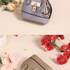 Mini Leather-Look Coin Purse with Keychain