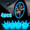 Glow-in-the-Dark Valve Caps for Car, Motorcycle & Bicycle Wheels (Set of 20)