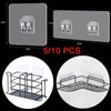 Clear Self-Adhesive Hooks (2-Pack)