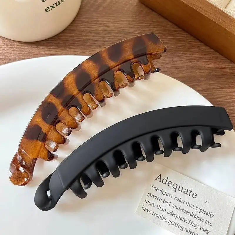 Tortoiseshell Banana Hair Clip