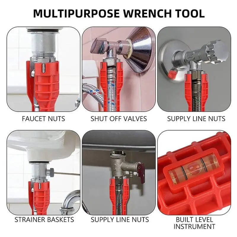 14-in-1 Multi-Functional Faucet and Sink Wrench Kit