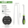 Heavy-Duty Galvanized Landscape Staples with Gaskets (6-inch)