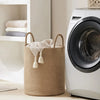Woven Cotton Rope Storage Basket with Handles