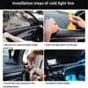 Flexible USB LED Neon Strip Light for Car Interior