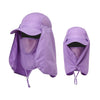 Purple UPF 50+ breathable wide brim sun hat for men and women