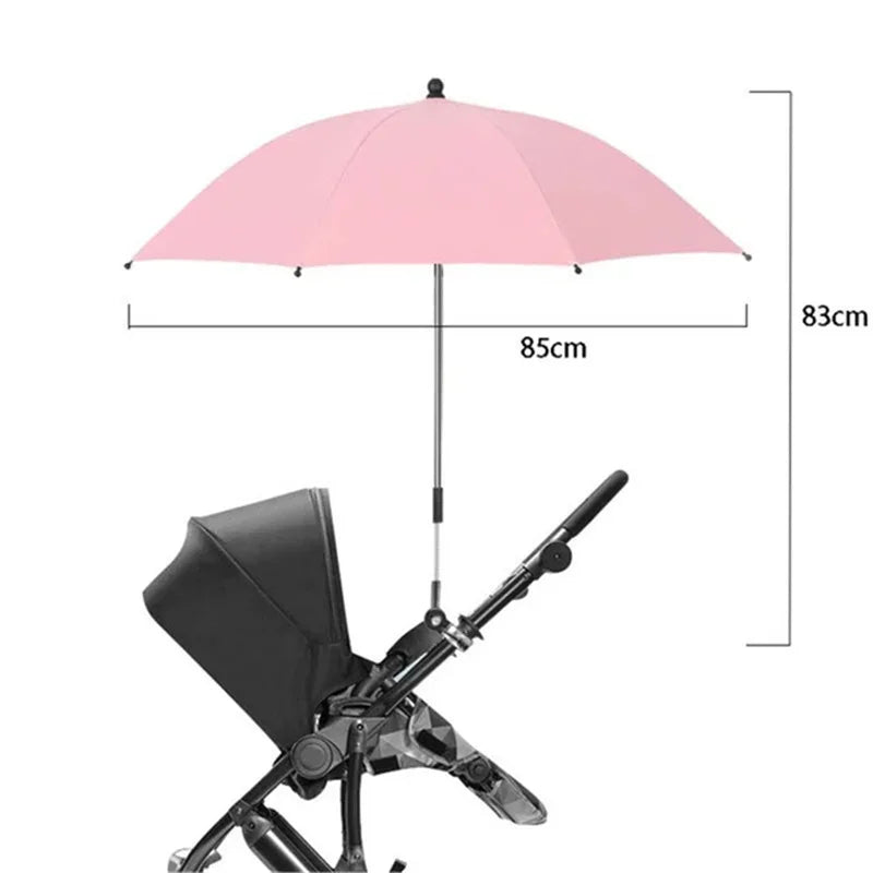 UV Protection Stroller Umbrella with Adjustable Clamp