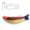 Interactive Fish Catnip Plush Toy with Squeaker