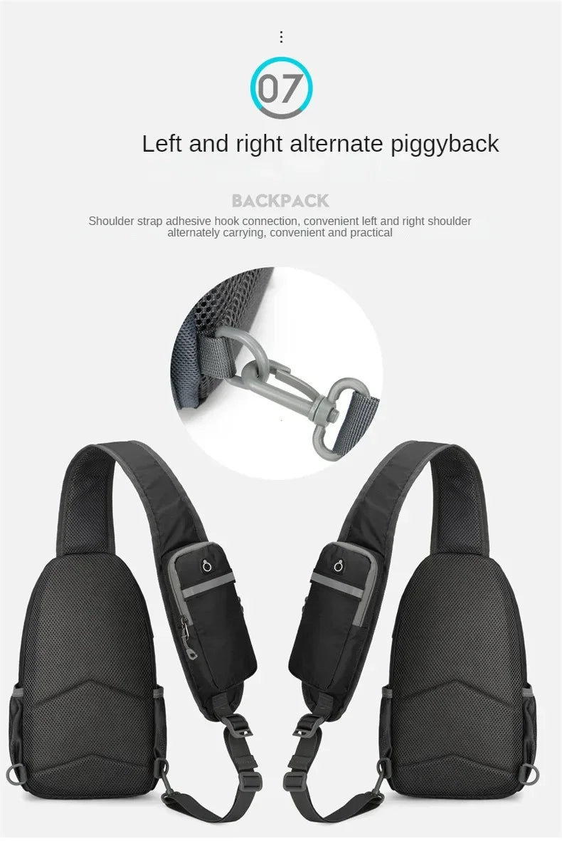 Waterproof Nylon Sling Chest Bag
