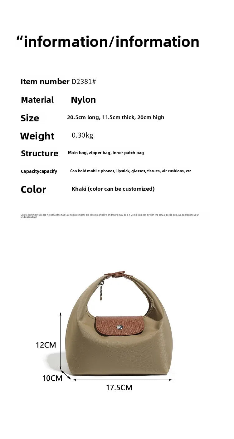 Lightweight Nylon Crossbody Bag with Adjustable Strap
