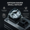 Gothic Raven & Skull Artisan Resin Keycap for Mechanical Keyboards
