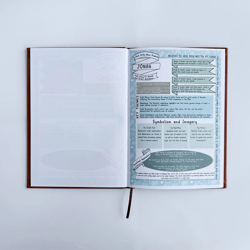 Cahier d'étude biblique avec sangle signet
