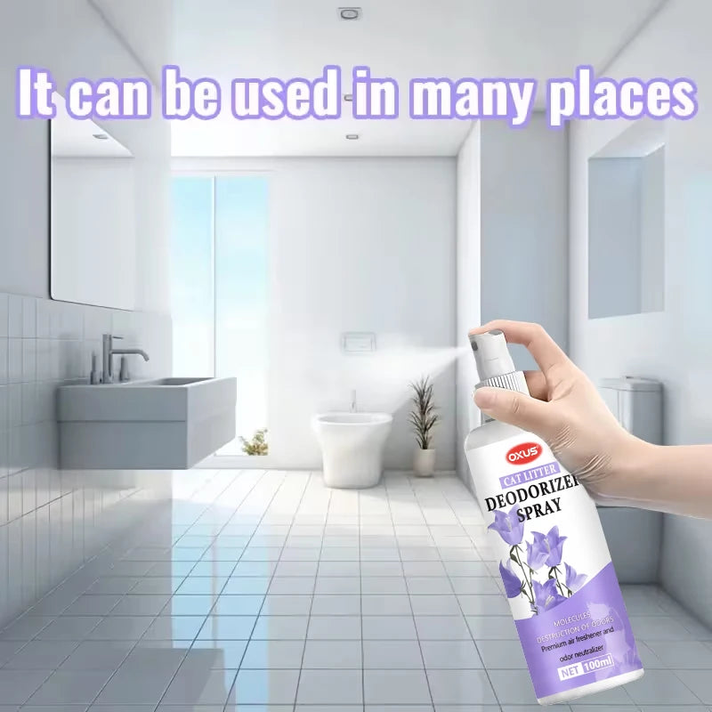 Pet Deodorizing Spray for Dogs and Cats - Long-Lasting Freshness